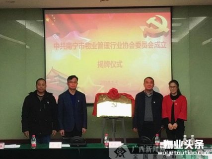 南宁市物业管理行业协会党委成立